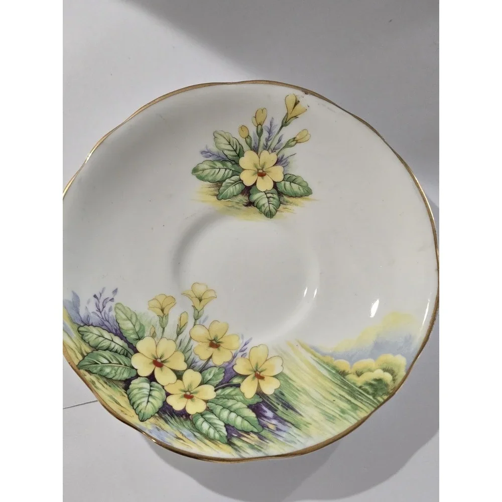 Vintage Gladstone 5693 Buttercup Teacup and Saucer | Yellow Floral Tea Cup |...